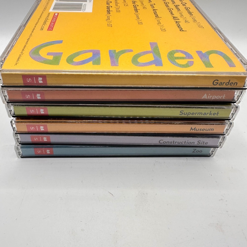 Scholastic Building Language for Literacy CD Set of 6 Zoo Garden Airport Museum
